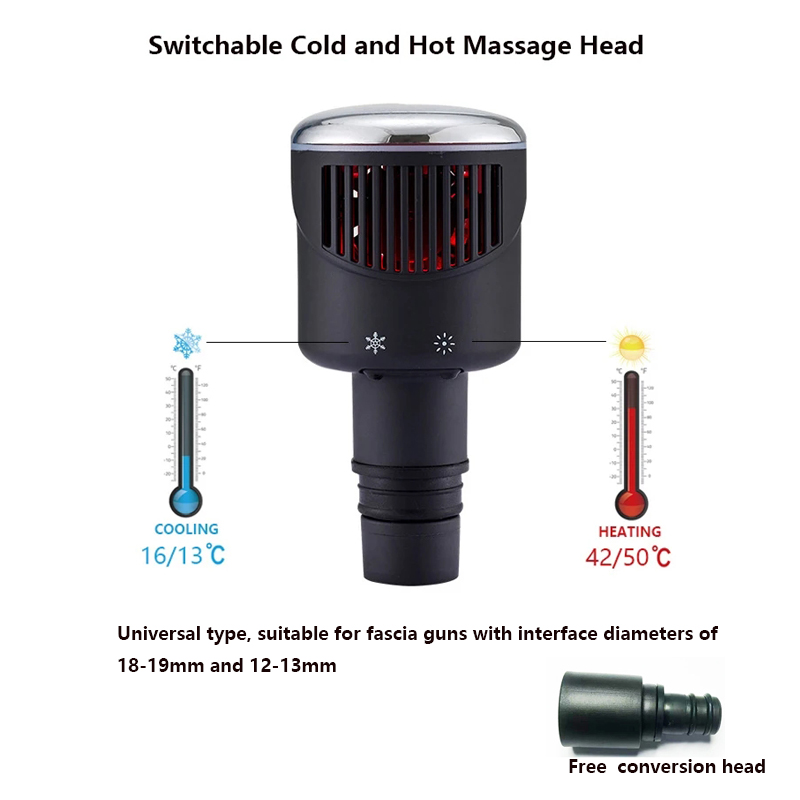 Vibration Massage Gun - New Heat-Cold Fascia Gun Massage Head