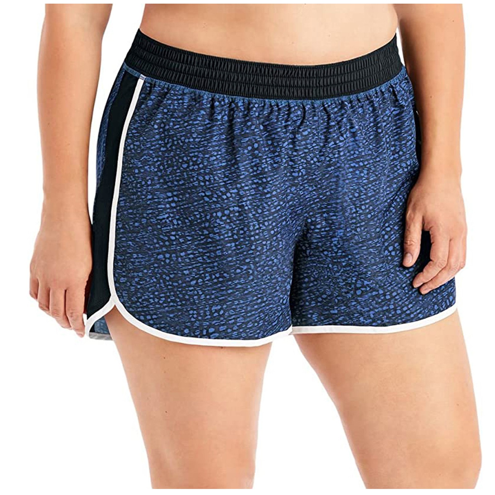 Yoga Fitness Training - Women'S Elastic Waist Athletic Shorts Side