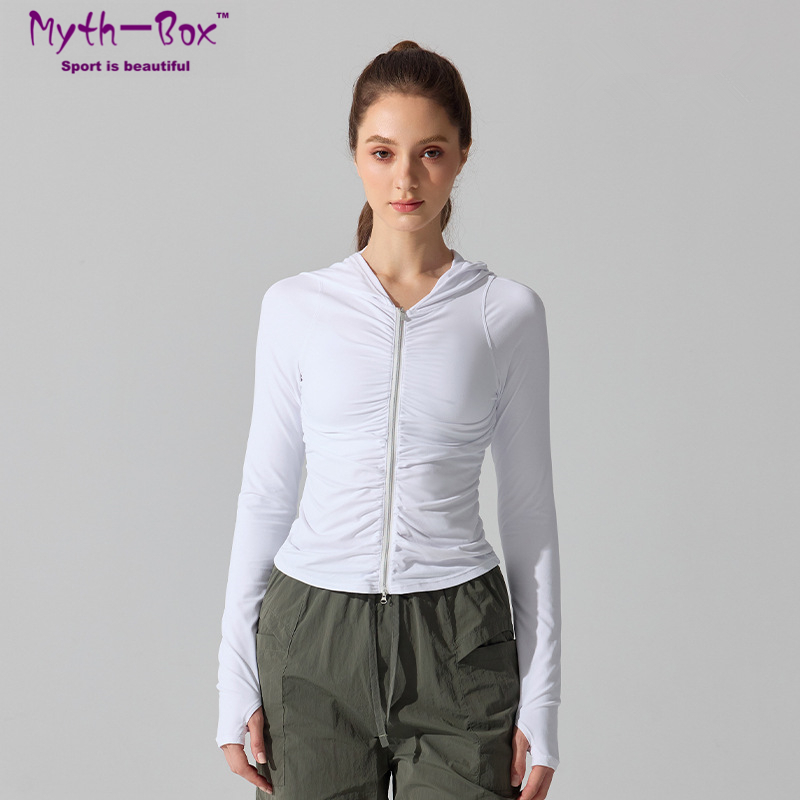 Yoga Fitness Hoodie - Autumn Women Yoga Jackets Thin Slim