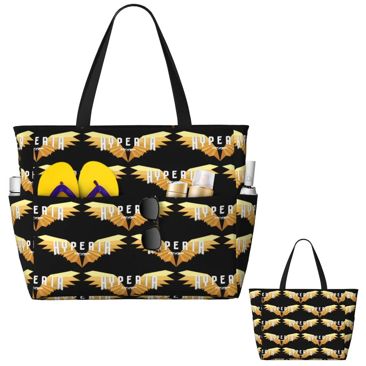 Yoga Fitness Park - Hyperia Thorpe Park Logo Beach Tote