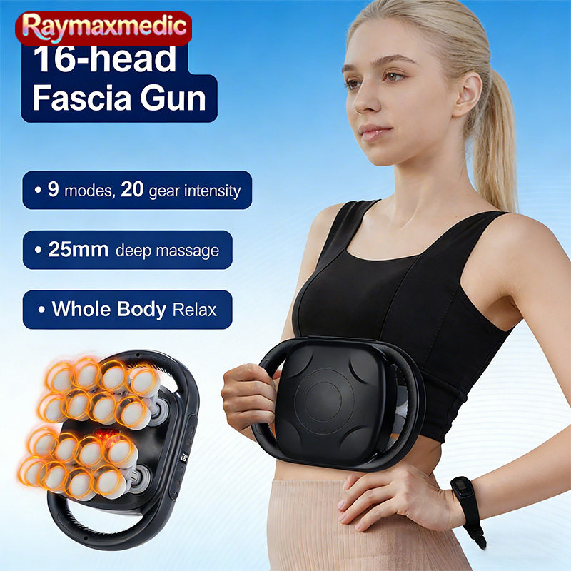 Raymax 16-Head Fascia Gun High - Vibration Massage Gun 评论和价格