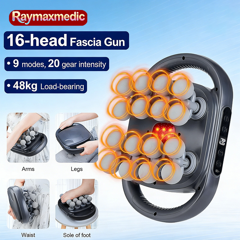 Raymax 16-Head Fascia Gun High - Vibration Massage Gun 评论和价格