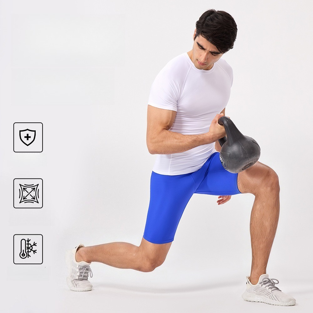 Men 5 Inch Compression Yoga Sh - Yoga Fitness Training 评论和价格