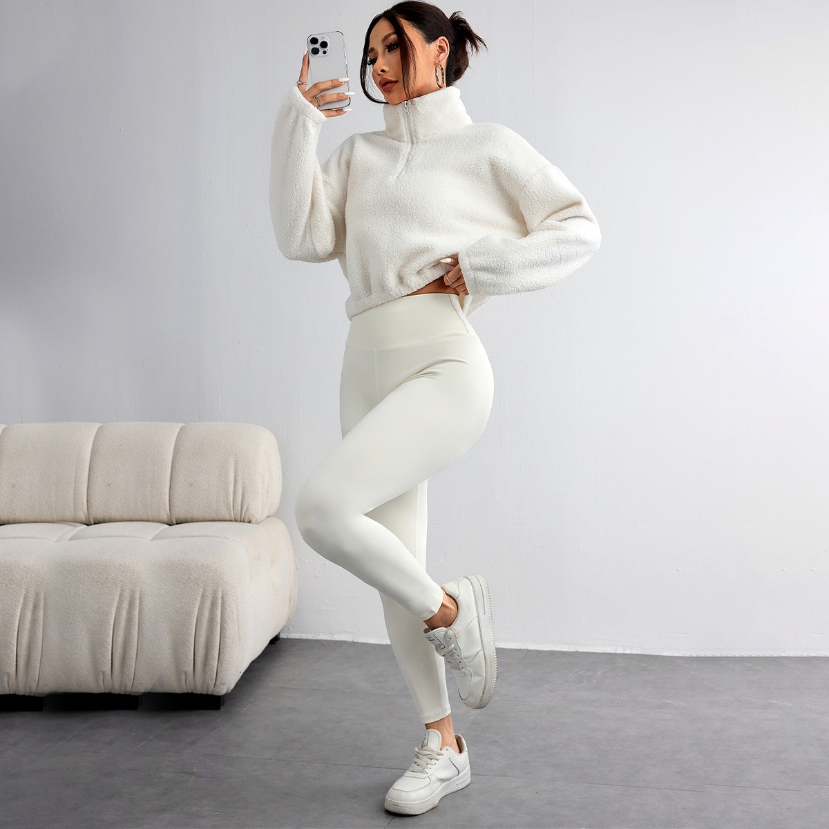 New Autumn and Winter Solid Co - Yoga Fitness Hoodie 评论和价格