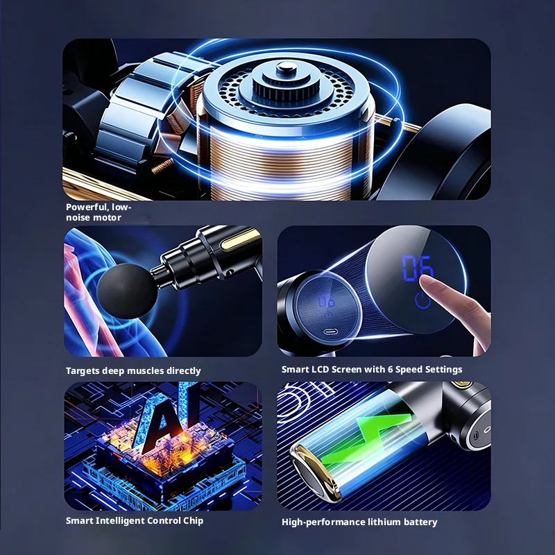 6 Speed Mini Electric Fascia G - Vibration Massage Gun 评论和价格