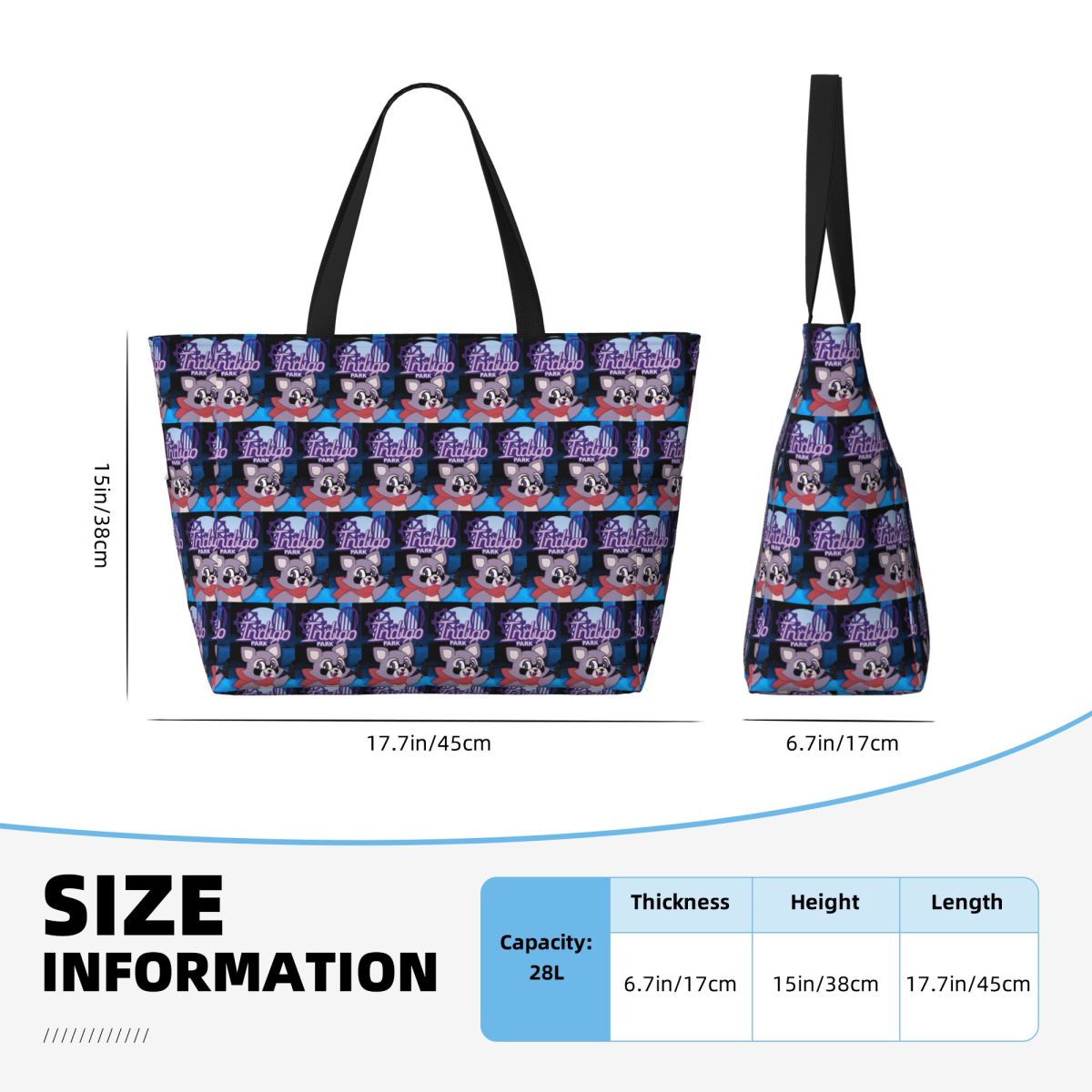 Rambley Indigo Park Beach Tote - Yoga Fitness Park 评论和价格