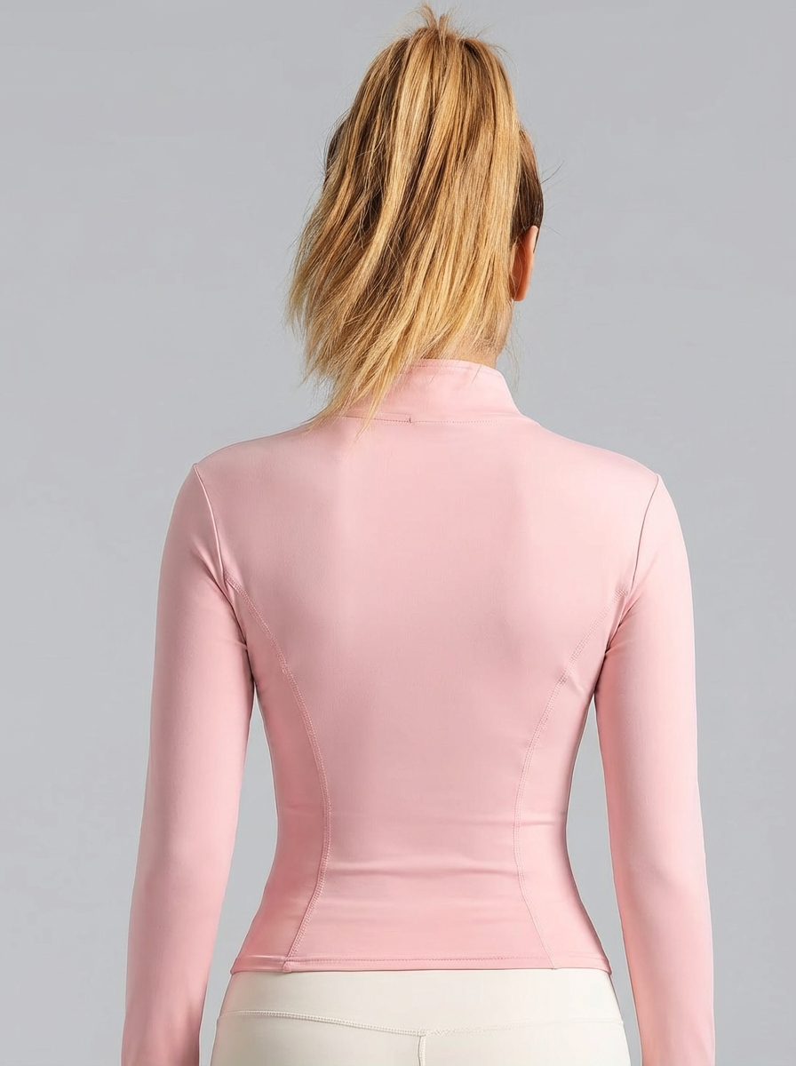 New Women Light Pink Yoga Coat - Yoga & Fitness Classes By Niharika Zirakpur Reviews 评论和价格