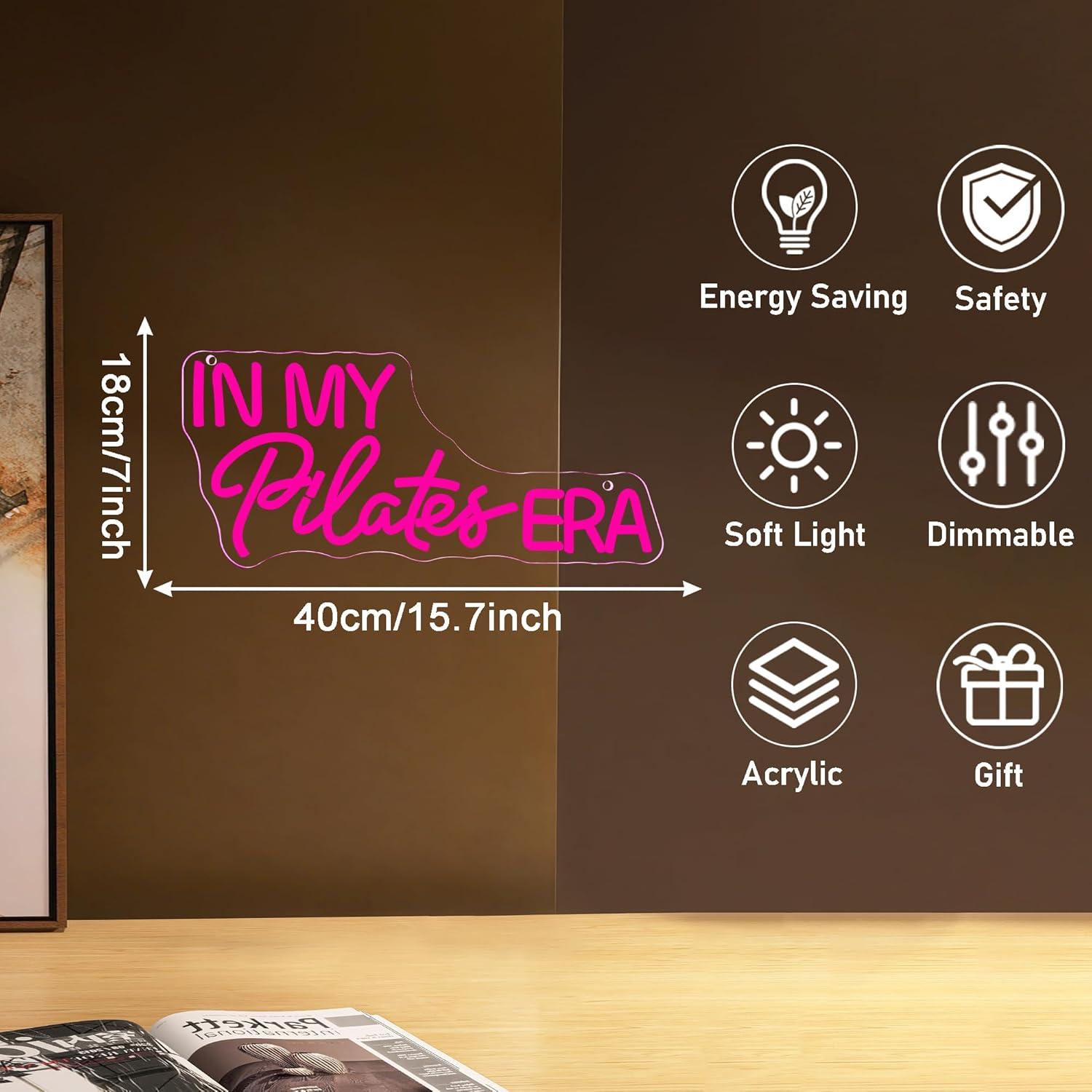 In My Pilates Era Neon Sign Di - Yoga Fitness Rooms 评论和价格