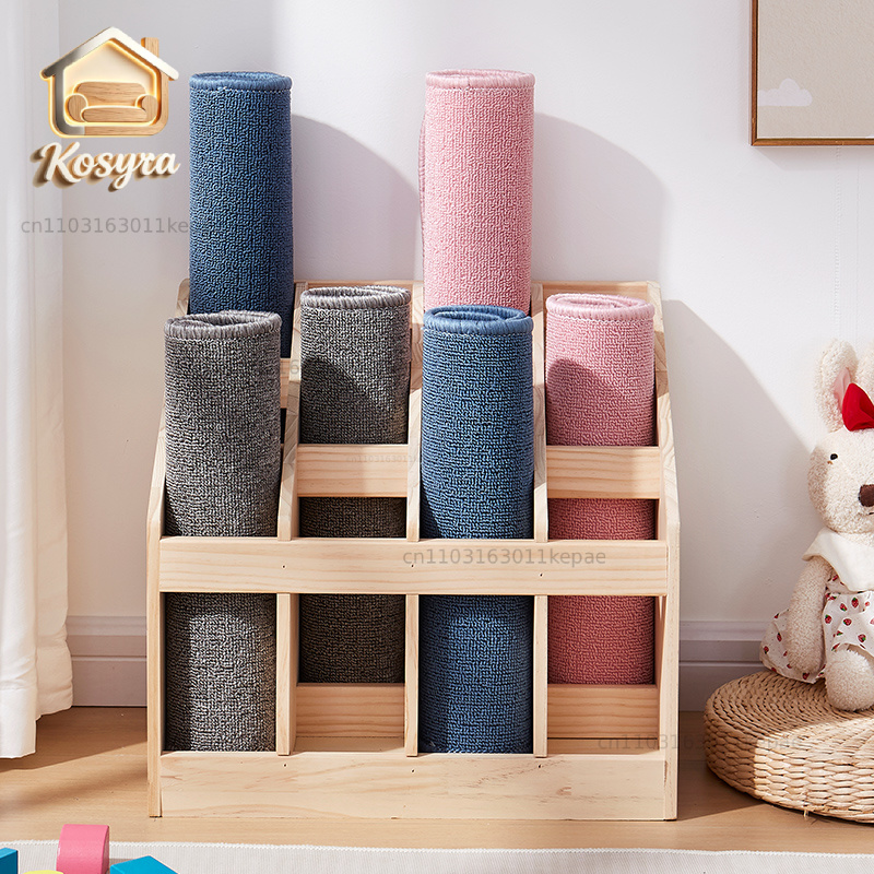 Solid Wood Floor Storage Rack  - Yoga Fitness Rooms 评论和价格
