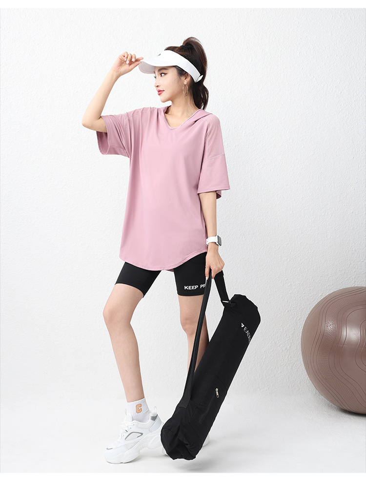 Woman Yoga Short Sleeve Hoodie - Yoga Fitness Hoodie 评论和价格