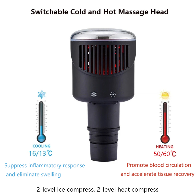 New Heat-Cold Fascia Gun Massa - Vibration Massage Gun 评论和价格