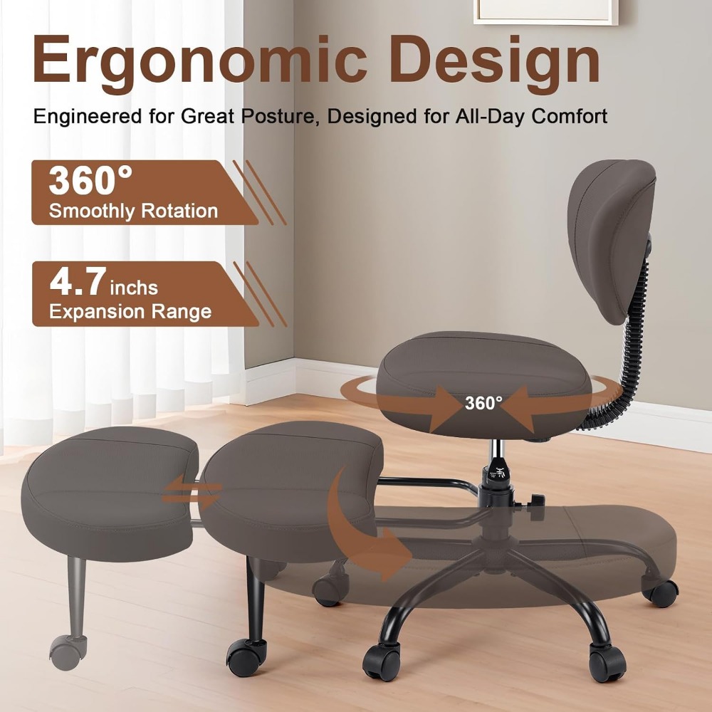 Ergonomic Swivel Chair for Med - Yoga & Fitness Classes By Niharika Zirakpur Reviews 评论和价格