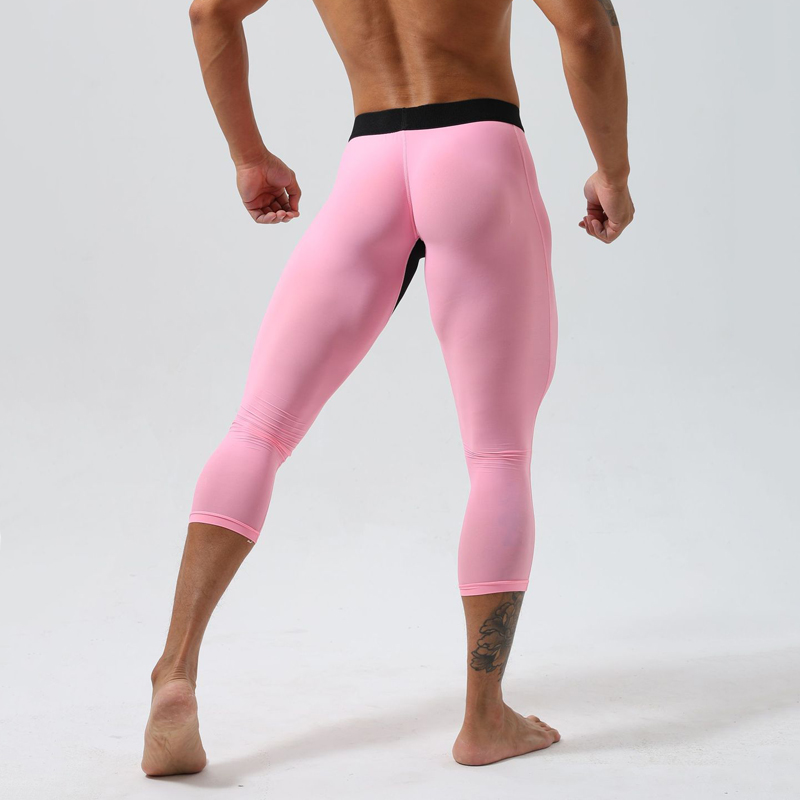Men's High-Waist Compression T - Yoga Fitness Training 评论和价格