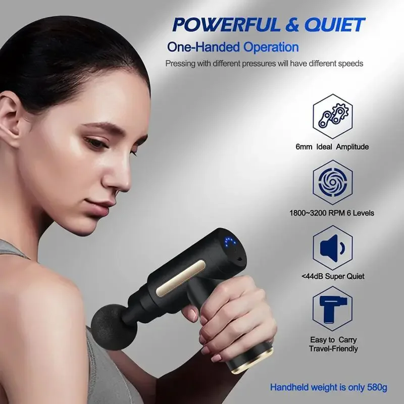2024 portable fascia gun body  - Vibration Massage Gun 评论和价格