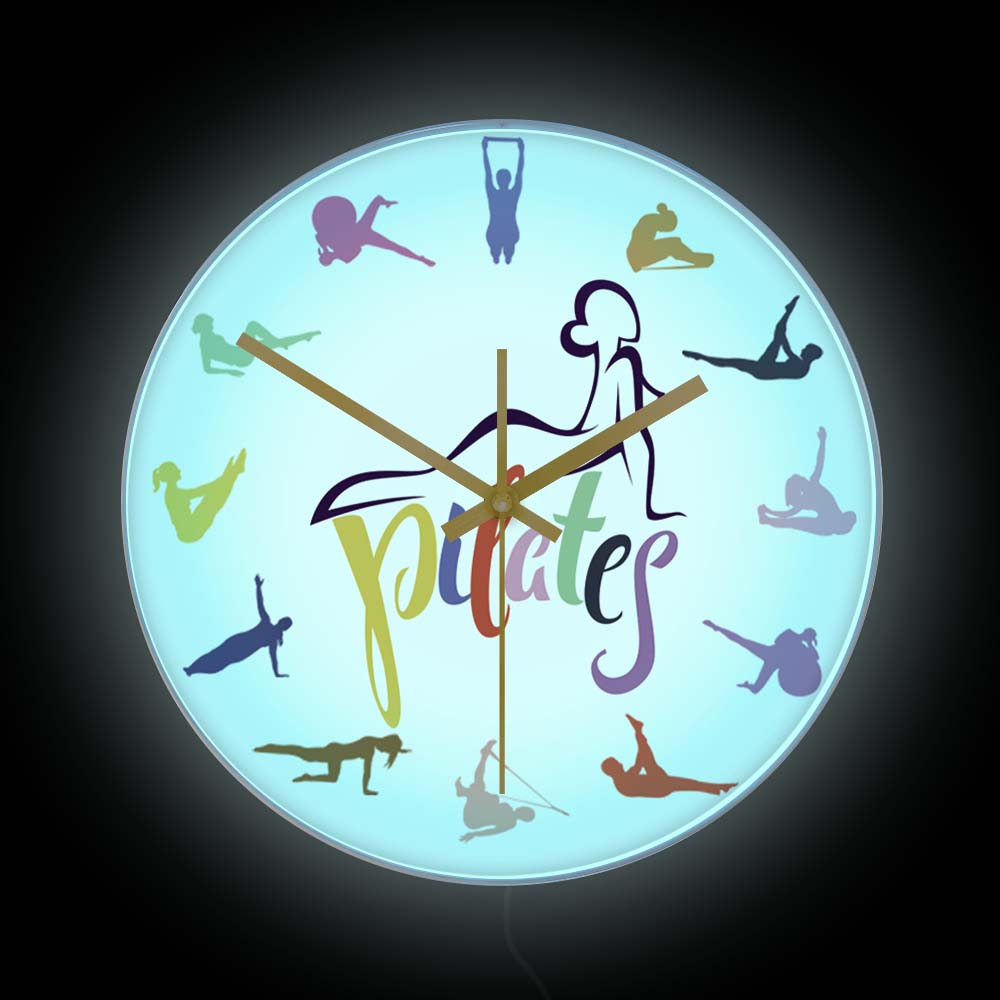 Pilates Pose Colorful Print Wa - Yoga Fitness Rooms 评论和价格