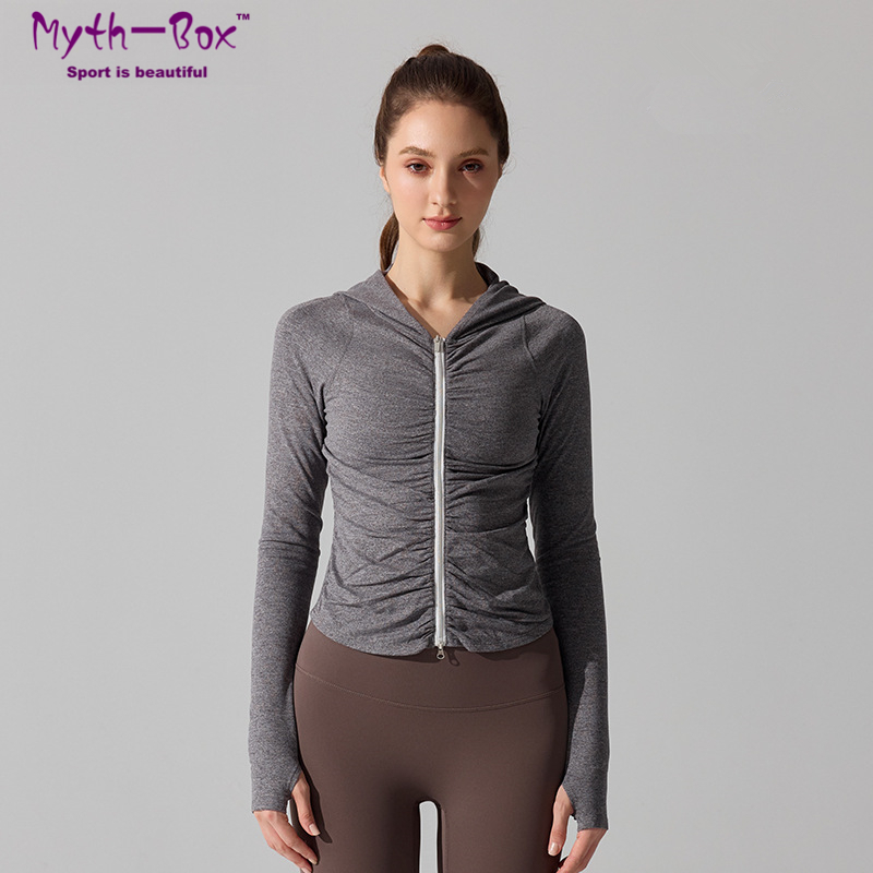 Autumn Women Yoga Jackets Thin - Yoga Fitness Hoodie 评论和价格