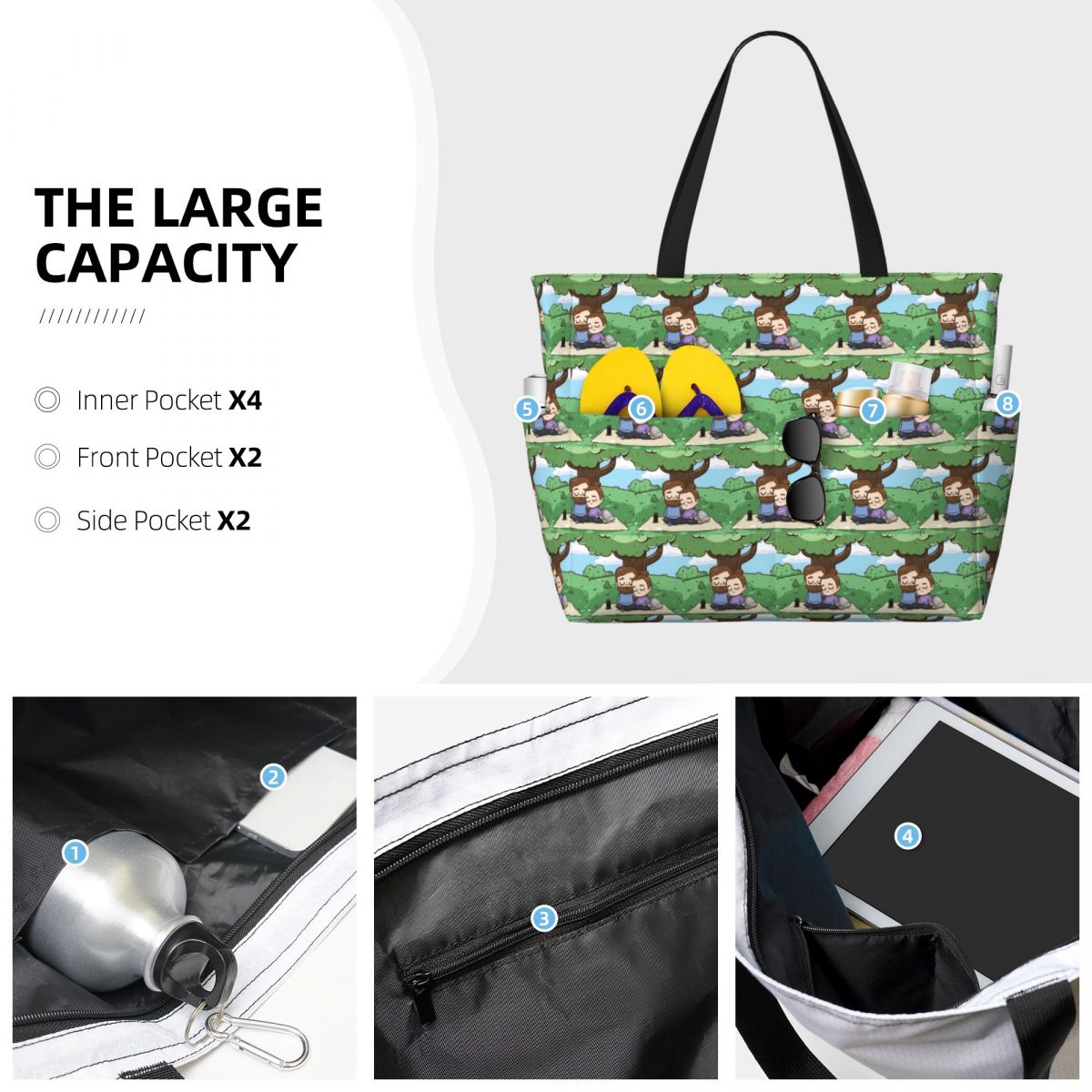 Park Day - Pibubear Beach Tote - Yoga Fitness Park 评论和价格