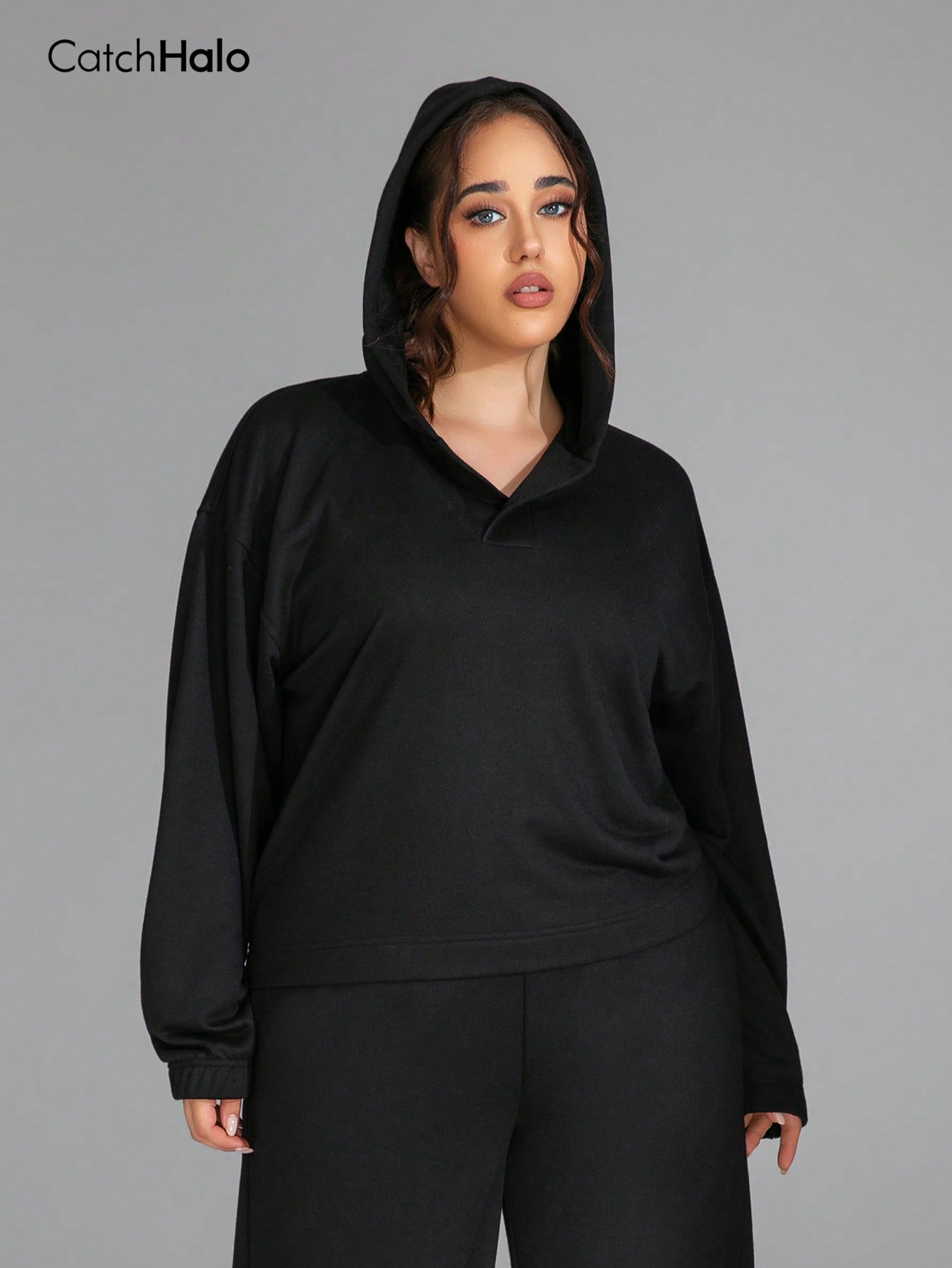 Plus Size Cropped Hoodie Women - Yoga Fitness Hoodie 评论和价格
