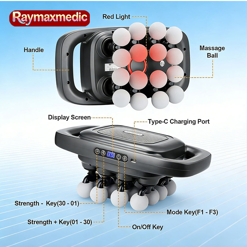 Customizable 16-Head Fascia Gu - Vibration Massage Gun 评论和价格